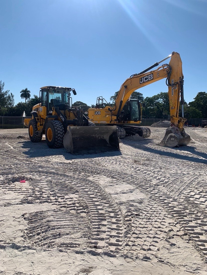 Preferred Site Solutions equipment on job site